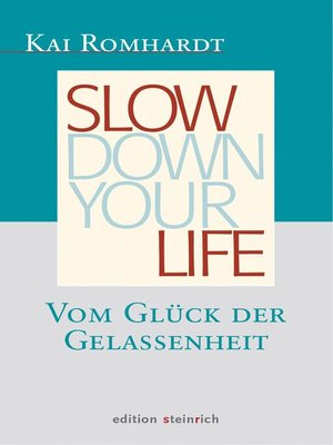 cover image of Slow down your life